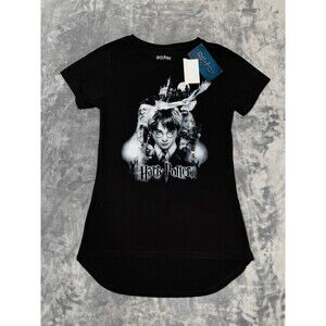 Harry Potter Sorcerer's Stone T Shirt Black Short Sleeve Womens Size Small S